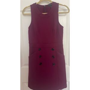 Banana Republic, burgundy sleeveless dress
